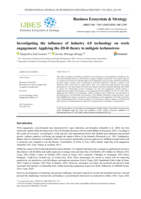 Investigating the influence of industry 4.0 technology on work engagement: Applying the JD-R theory to mitigate technostress 
