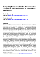 Navigating educational shifts : A comparative analysis of teacher education in South Africa and Sweden