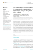 Visualizing digital transformation in entrepreneurship education : a bibliometric analysis study from 2018 to 2022