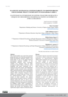 Elasticity of financial system stability to growth shocks and economic policy uncertainty in sub-Saharan Africa