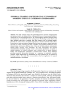 Informal trading and the spatial economies of sporting events in Cameroon and Zimbabwe
