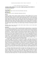 Academic writing challenges for non-native English-speaking doctoral students : A sociocultural perspective