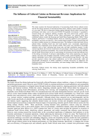 The  influence of cultural cuisine on restaurant revenue : Implications for financial sustainability