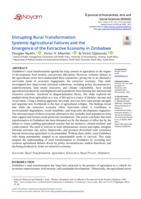 Disrupting rural transformation : Systemic agricultural failures and the emergence of the extractive economy in Zimbabwe