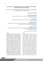 Exchange rate monetary policy pass through and credit growth in sub Sahara Africa