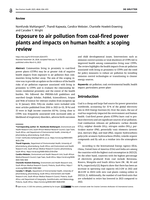 Exposure to air pollution from coal-fired power plants and impacts on human health : a scoping review