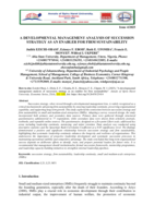 A developmental management analysis of succession strategy as an enabler for firm sustainability