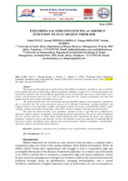  Exploring factors influencing academics' intention to stay or quit their job