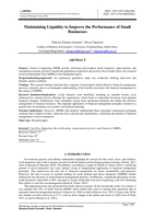  Maintaining liquidity to improve the performance of small businesses