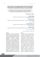 A post COVID-19 analysis of the role of socio-economic development in the performance of human resource functions in the banking sector in Calabar, Nigeria