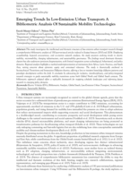 Emerging trends in low-emission urban transport : A bibliometric analysis of sustainable mobility technologies