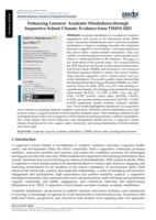  Enhancing learners' academic mindedness through supportive school climate : Evidence from TIMSS 2023