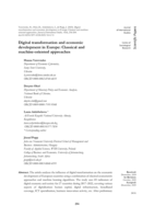 Digital transformation and economic development in Europe : Classical and machine-oriented approaches