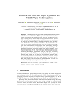 Nearest-class mean and logits agreement for wildlife open-set recognition