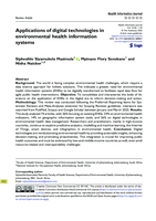 Applications of digital technologies in environmental health information systems