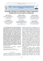 Energetic evaluation of a dual-phase vapour compression refrigeration system using eco-refrigerants