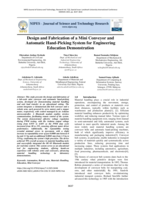 Design and fabrication of a mini conveyor and automatic hand-picking system for engineering education demonstration