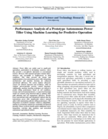 Performance analysis of a prototype autonomous power tiller using machine learning for predictive operation