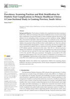 Prevalence, screening practices and risk stratification for diabetic foot complications in primary healthcare clinics : A cross-sectional study in Gauteng province, South Africa