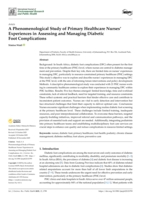 A Phenomenological study of primary healthcare nurses' experiences in assessing and managing diabetic foot complications