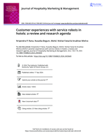 Customer experiences with service robots in hotels : a review and research agenda