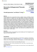 Generative AI-augmented thematic analysis