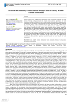 Inclusion of community farmers into the supply chains of luxury wildlife tourism destinations 