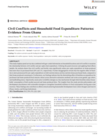 Civil conflicts and household food expenditure patterns : Evidence from Ghana