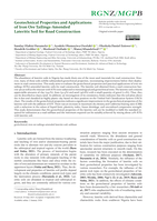 Geotechnical properties and applications of iron ore tailings-amended lateritic soil for road construction