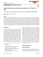 Study of microstructure and mechanical properties of a Ti-11Mo-11Nb alloy