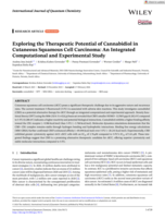 Exploring the therapeutic potential of cannabidiol in cutaneous squamous cell carcinoma : an integrated computational and experimental study
