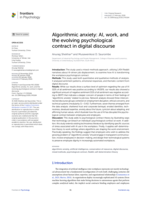 Algorithmic anxiety : AI, work, and the evolving psychological contract in digital discourse