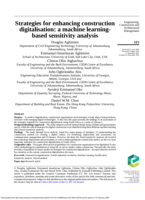 Strategies for enhancing construction digitalisation : a machine learning-based sensitivity analysis