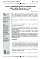 Bridging the cybersecurity skills gap for effective cyber audit and governance in the telecommunications sector