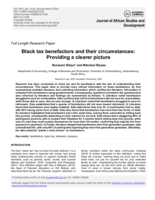 Black tax benefactors and their circumstances : providing a clearer picture