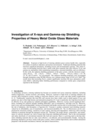 Investigation of X-rays and Gamma-ray Shielding Properties of Heavy Metal Oxide Glass Materials