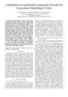 A qualitative-to-quantitative approach towards the ecosystems modelling of cities