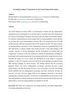 Accounting graduates' preparedness for the fourth industrial revolution authors