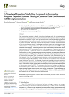 A structural equation modelling approach to improving progress payment systems through common data environment (CDE) implementation