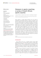 Stressors in sports coaching : a survey of South African sports coaches
