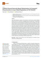 Artificial neural network-based optimisation of geometric characteristics in laser metal deposition of TiC/Ti6Al4V