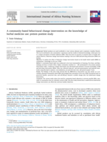 A community-based behavioural change intervention on the knowledge of herbal medicine use: pretest–posttest study