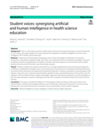 Student voices : synergising artificial and human intelligence in health science education
