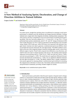 A new method of analysing sprint, deceleration, and change of direction abilities in trained athletes