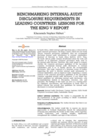 Benchmarking internal audit disclosure requirements in leading countries : Lessons for the King V report