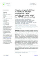 Migrating longitudinal African mental health data from staging to the OMOP common data model within the INSPIRE network datahub