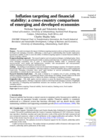 Inflation targeting and financial stability : a cross-country comparison of emerging and developed economies
