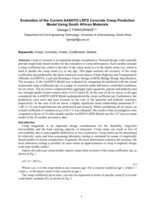 Evaluation of the current AASHTO LRFD concrete creep prediction model using South African materials