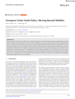 European union youth policy : Moving beyond mobility