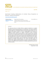 South-South teaching collaborations : An activity theory perspective on educators’ capacity development